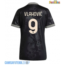 Camisa de time de futebol Juventus Dusan Vlahovic #9 Replicas 3º Equipamento Feminina 2025-26 Manga Curta